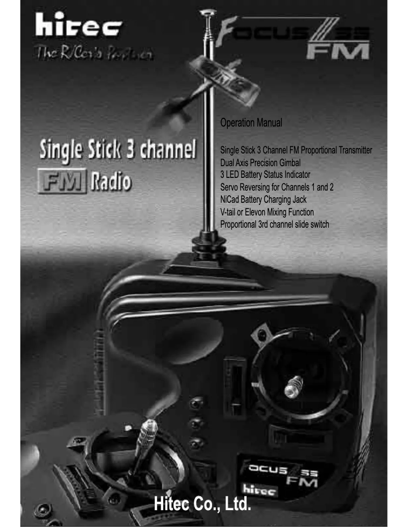 Page n°1 - Manuel utilisateur Hitec Focus 3S FM