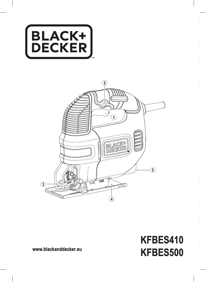Page 1 de la notice Manuel utilisateur Black & Decker KFBES410