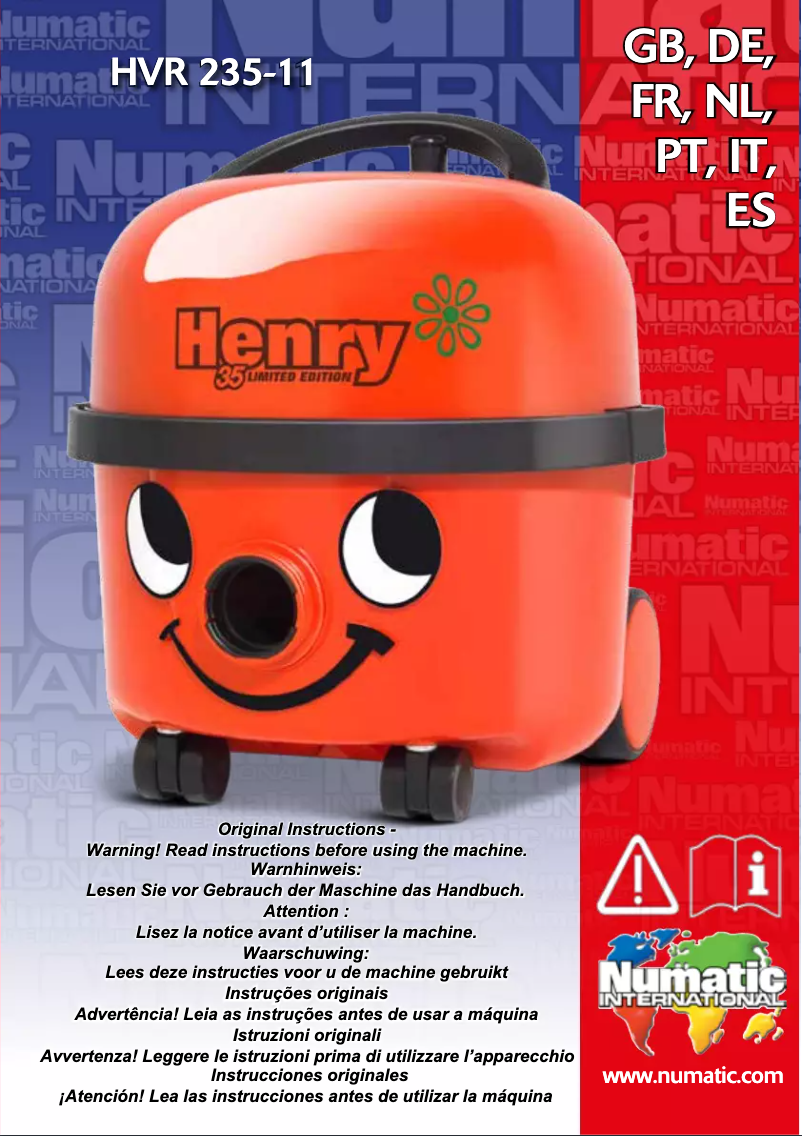Image de la première page du manuel de l'appareil HRV-235 Henry 35 Limited Edition Kit AST1