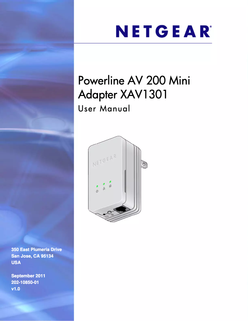 Página 1 del manual Manual de usuario Netgear XAV1301
