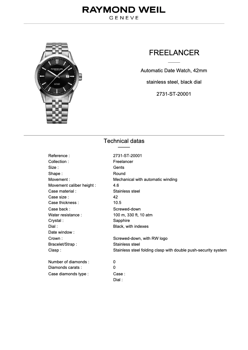 First page image of the manual for Freelancer 2731-ST-20001