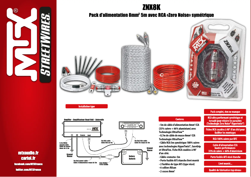 Page n°1 - Manuel utilisateur MTX Audio ZNX8K