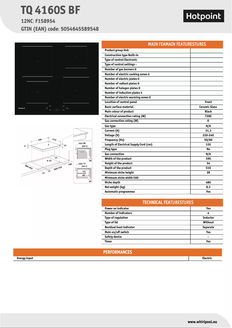 First page image of the manual for TQ 4160S BF