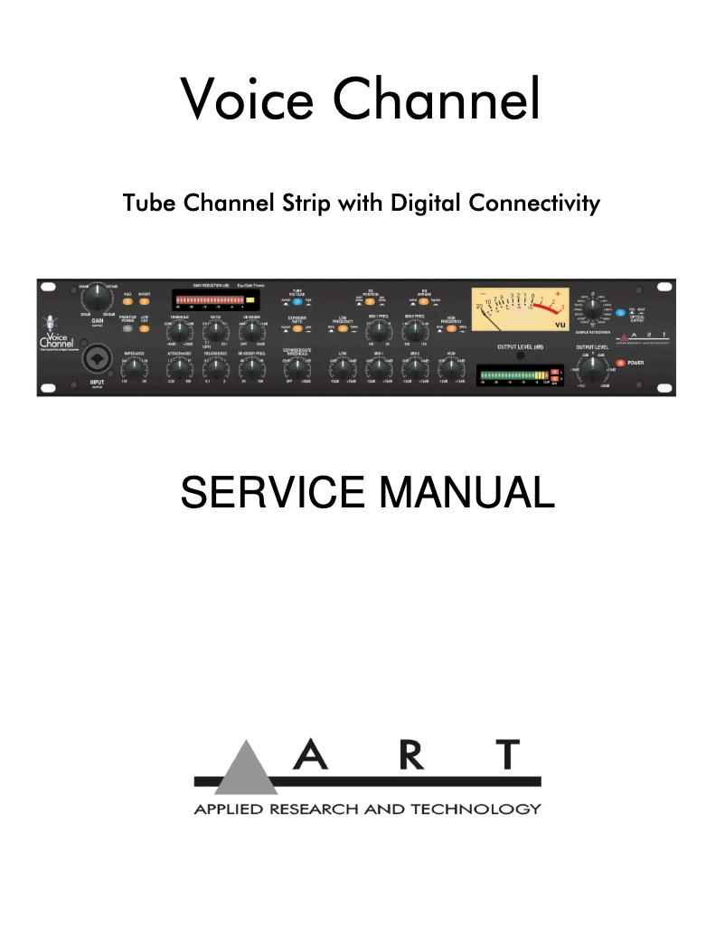 Page n°1 - Manuel utilisateur ART Voice Channel
