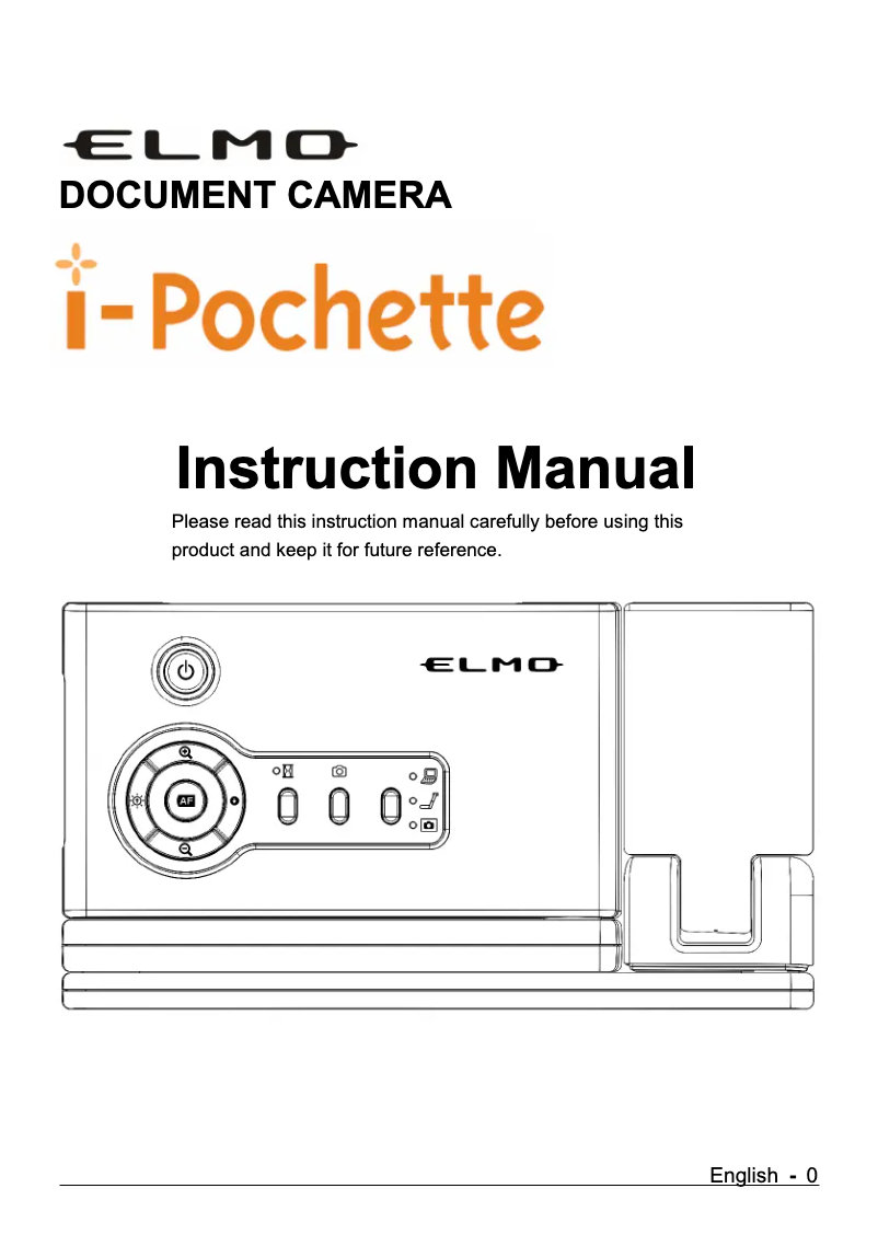 Page n°1 - Manuel utilisateur Elmo i-Pochette CO-10