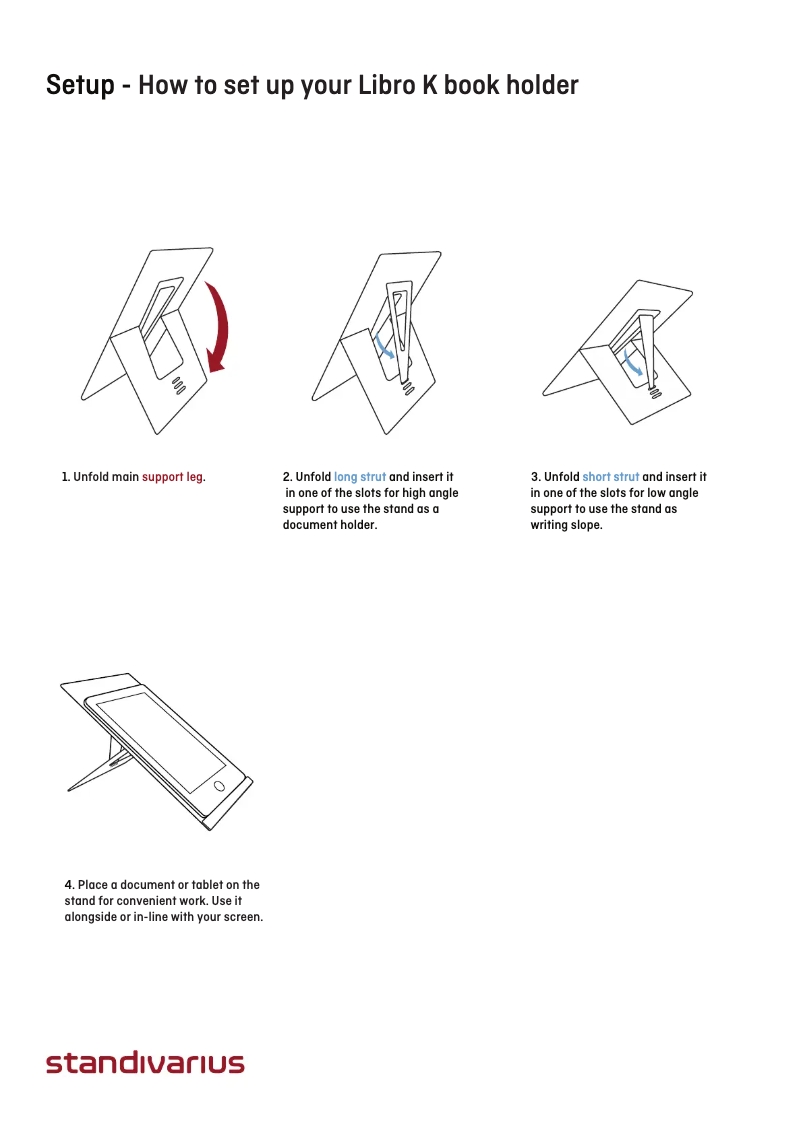 Page 1 of the manual User Manual STANDIVARIUS Libro H