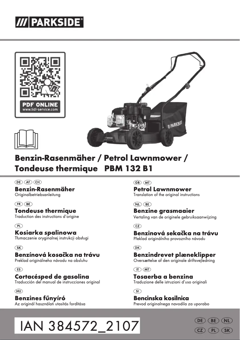 Page n°1 - Manuel utilisateur Parkside PBM 132 B1