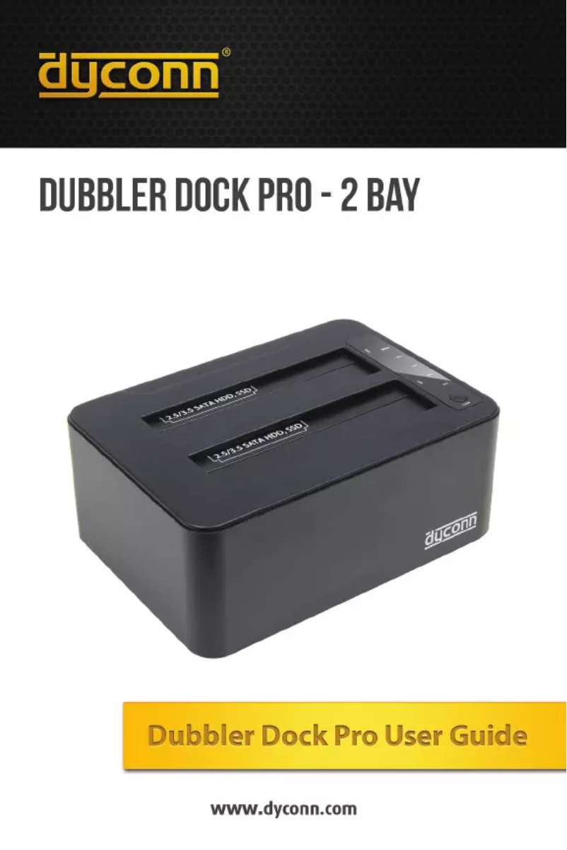 Image de la première page du manuel de l'appareil Dubbler Dock Pro