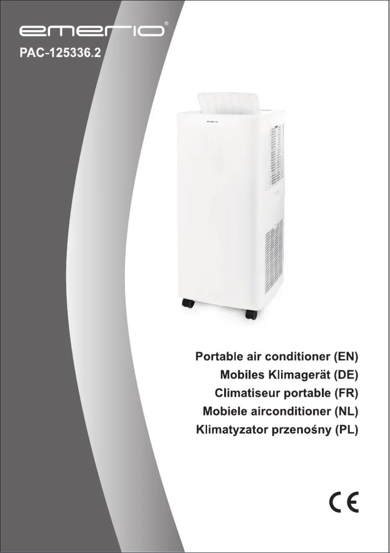 Page 1 de la notice Manuel utilisateur Emerio PAC-125336.2