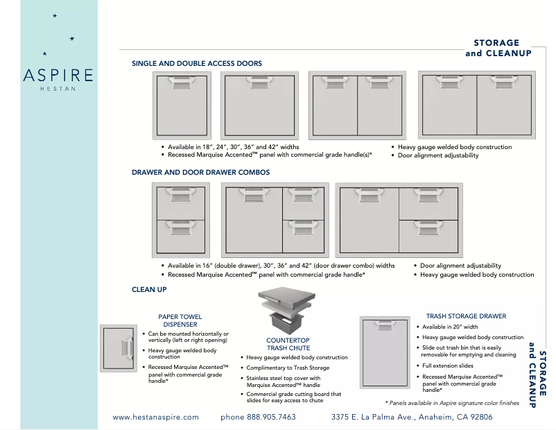 Page 1 de la notice Fiche technique Hestan AESDR36