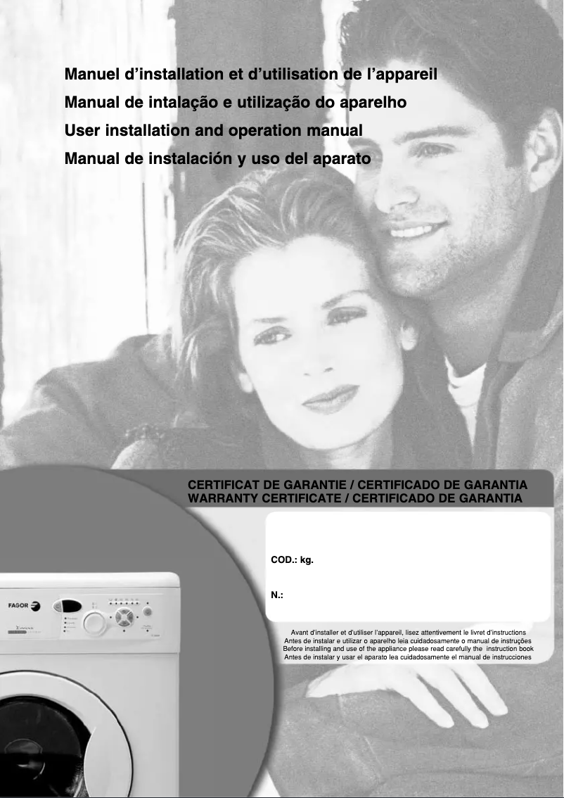 Image de la première page du manuel de l'appareil 1F-3609