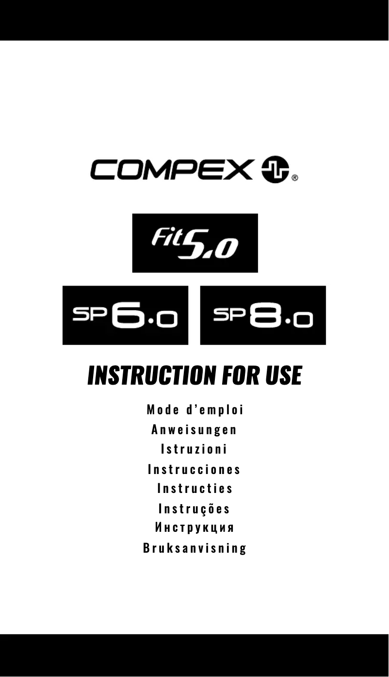Image de la première page du manuel de l'appareil SP 6.0