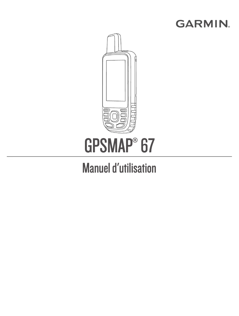 Image de la première page du manuel de l'appareil GPSMAP 67