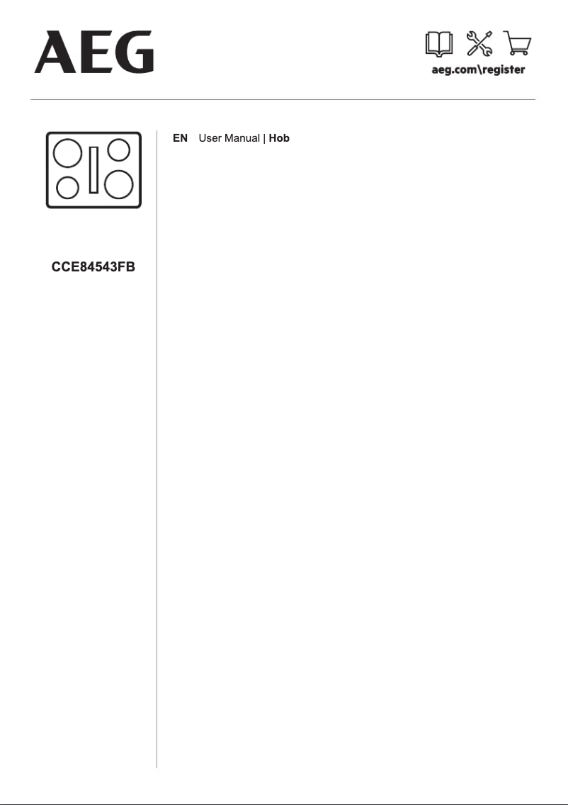 Page 1 de la notice Manuel utilisateur AEG CDE84543FB