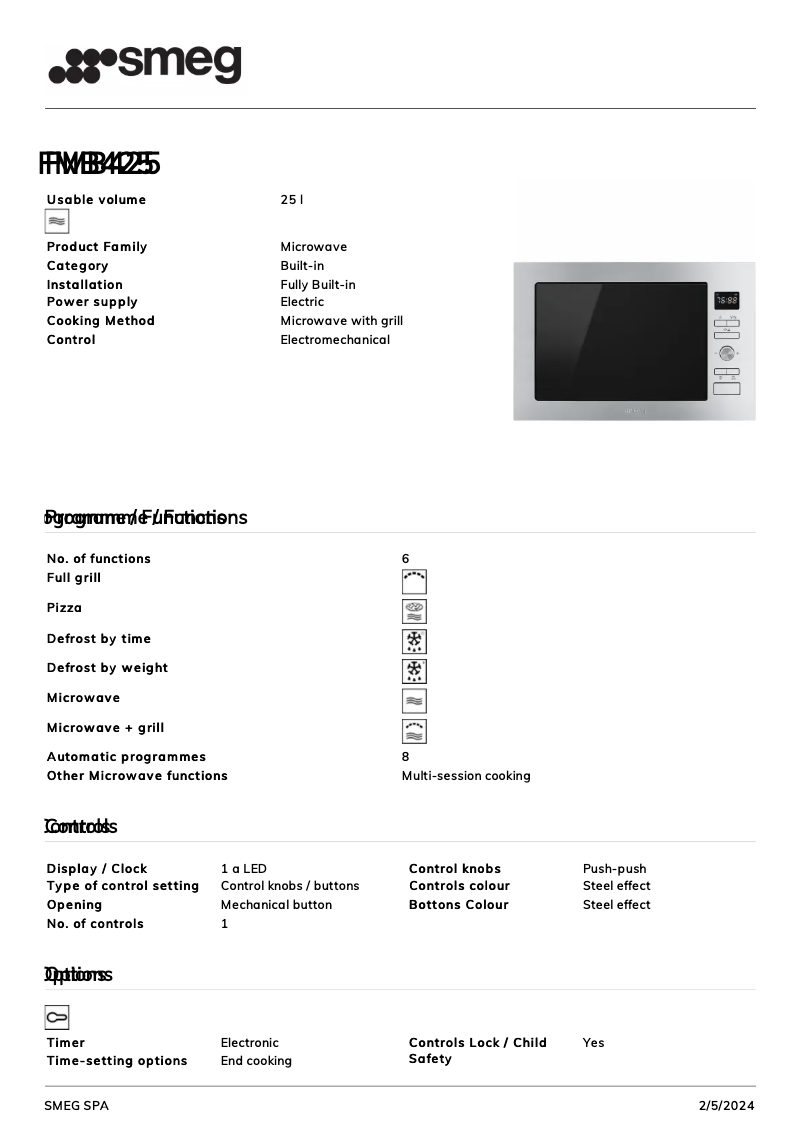 Image de la première page du manuel de l'appareil FMB425