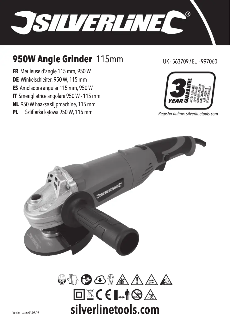 Page 1 de la notice Manuel utilisateur Silverline 563709