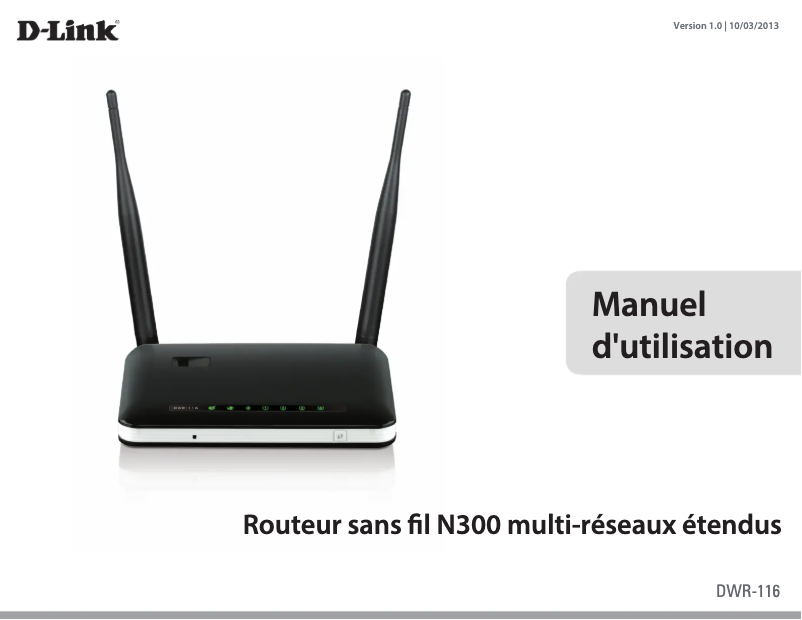 Page 1 of the manual User Manual D-Link DWR-116
