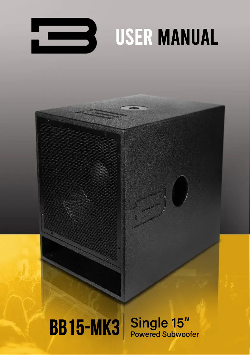 Image de la première page du manuel de l'appareil BB15-MK3