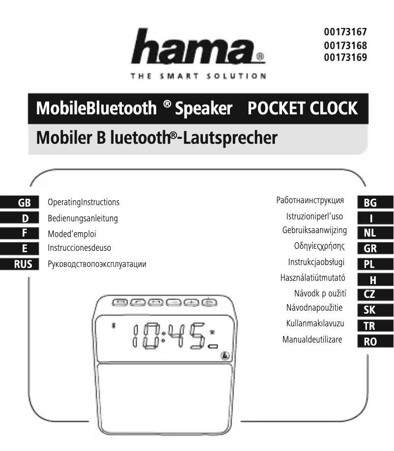 Página 1 del manual Manual de usuario Hama Pocket Clock