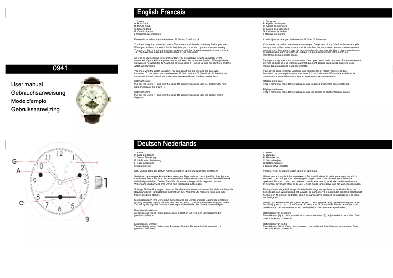 Image de la première page du manuel de l'appareil 0941