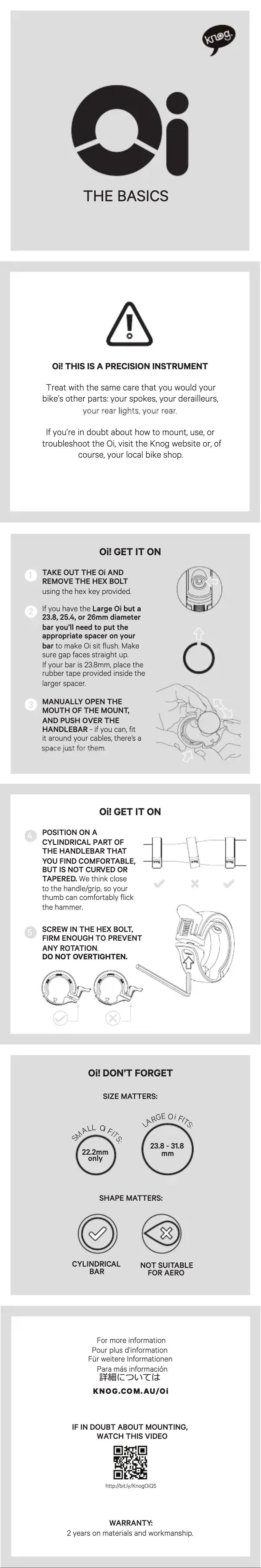 Image de la première page du manuel de l'appareil OI Large