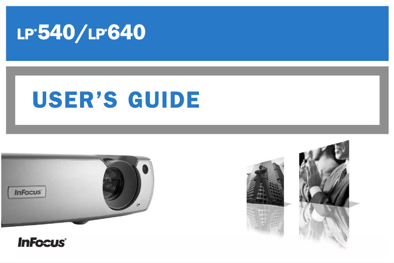 Page 1 de la notice Manuel utilisateur InFocus LP640