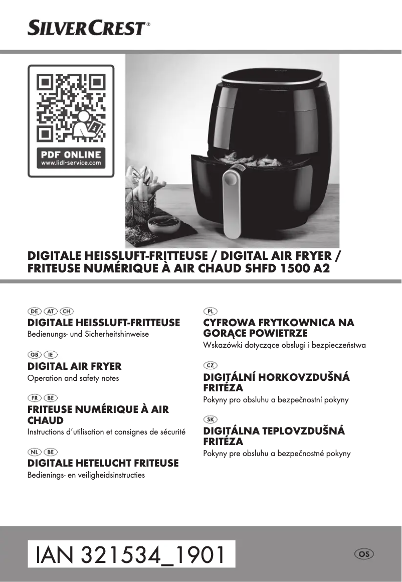 Image de la première page du manuel de l'appareil SHFD 1500 A2