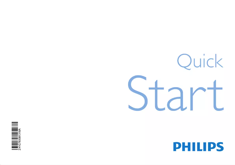 Page 1 de la notice Guide de démarrage rapide Philips 32HFL5332