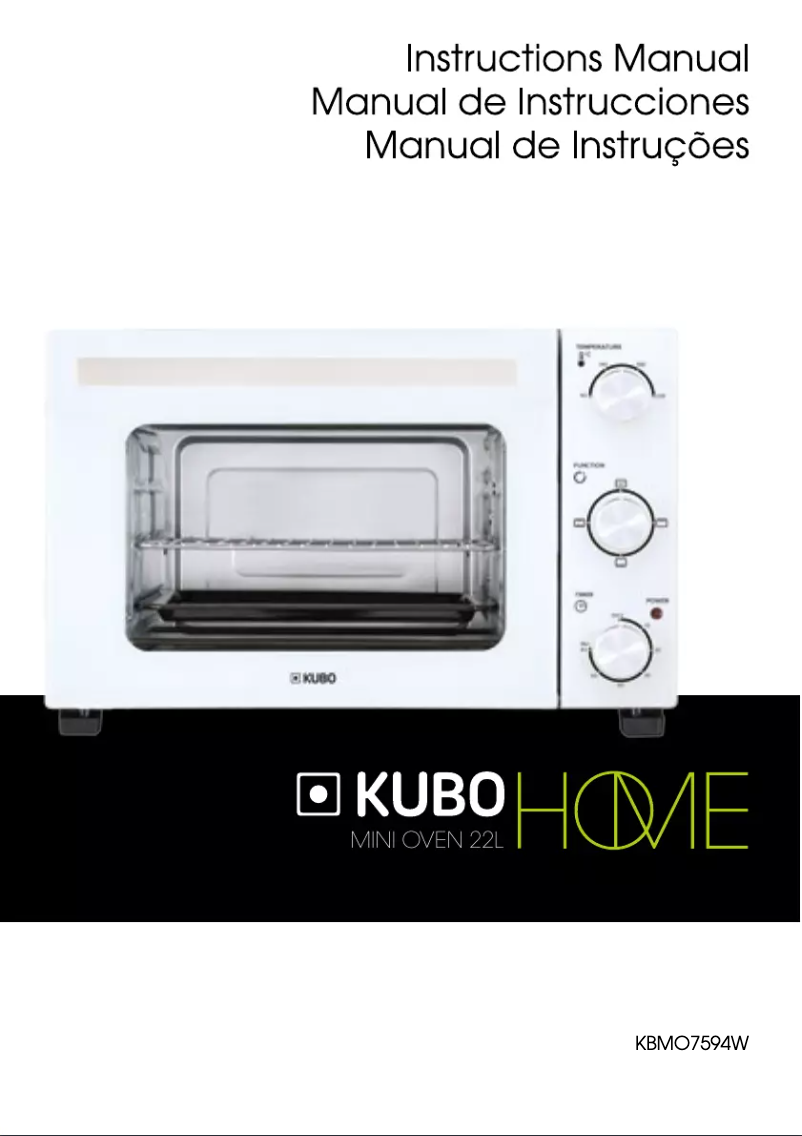 Page n°1 - Manuel utilisateur Kubo KBMO7594W