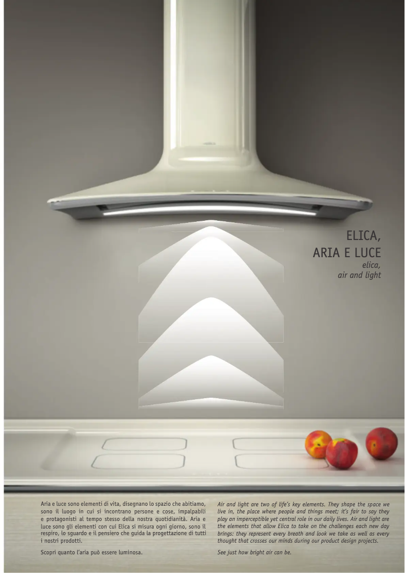 Page 1 de la notice Manuel utilisateur Elica 35cc Island Dynamique