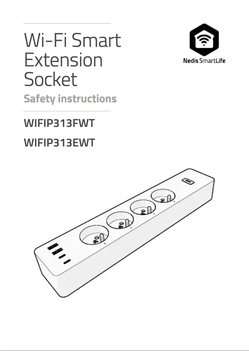Page 1 de la notice Manuel utilisateur Nedis WIFIP313EWT