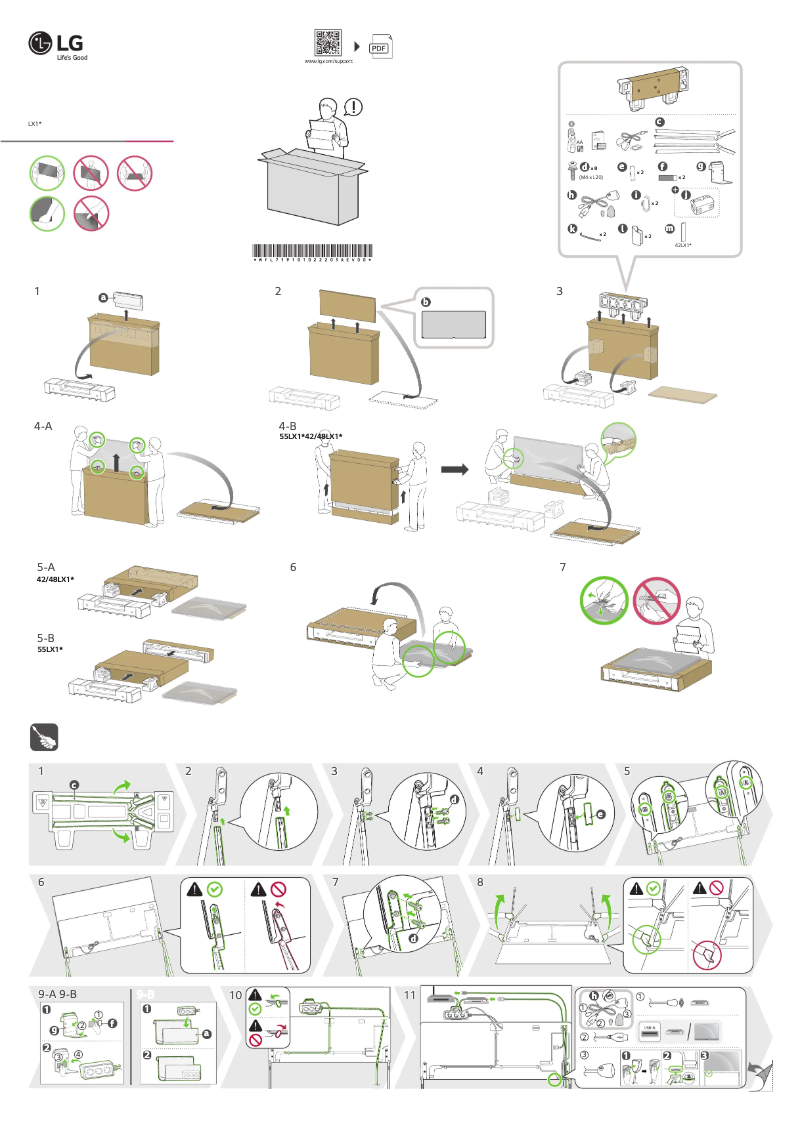 Page 1 of the manual User Manual LG 42LX1Q3LA