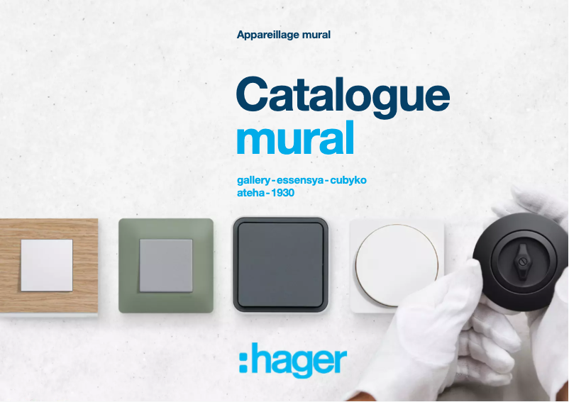 Page 1 de la notice Catalogue Hager WXT322