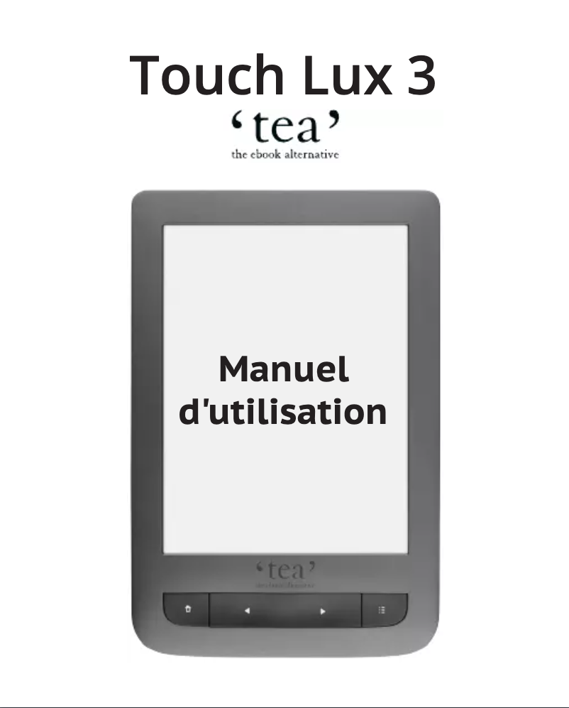 Page n°1 - Manuel utilisateur Tea Touch Lux 3