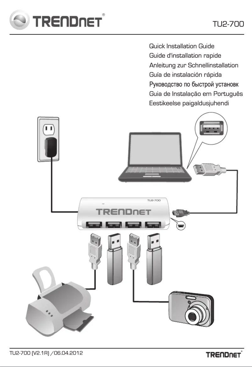 Page n°1 - Manuel utilisateur TRENDnet TU2-700