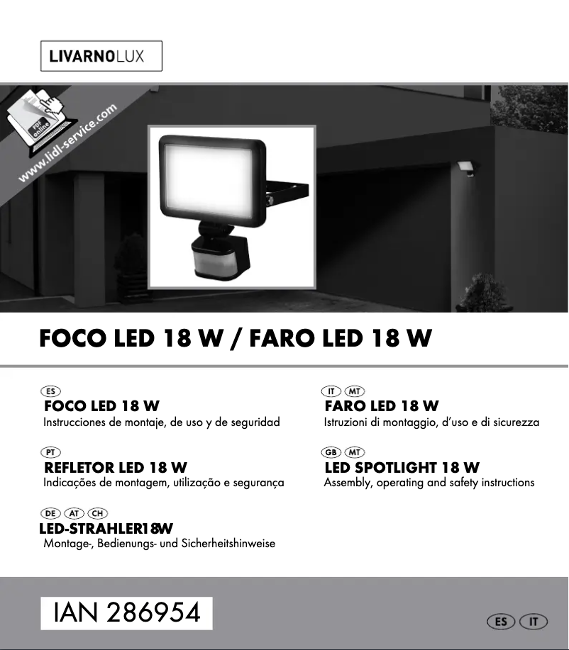 Page n°1 - Manuel utilisateur Livarno Lux HG02407