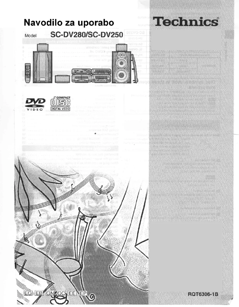 Image de la première page du manuel de l'appareil SC-DV280