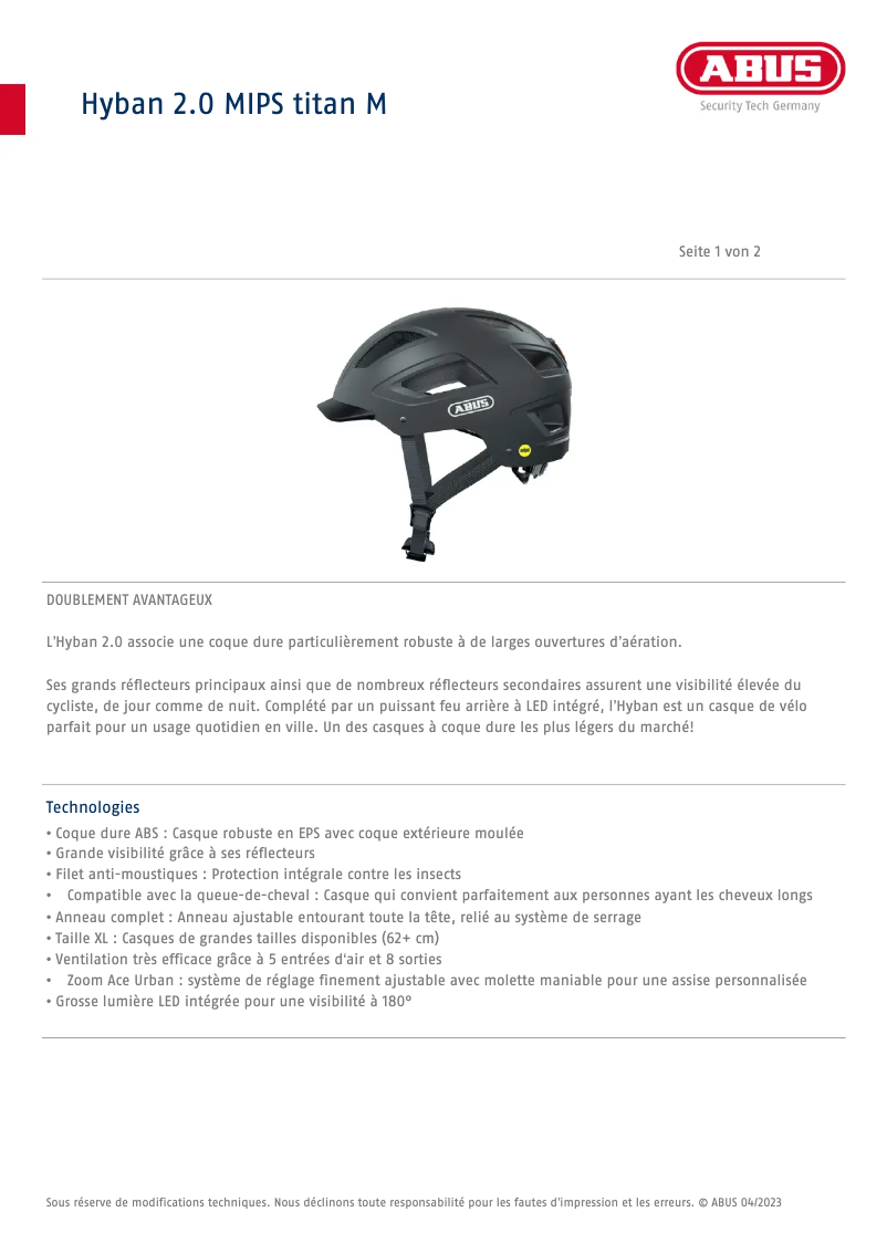 Imagen de la primera página del manual del dispositivo Hyban 2.0 MIPS