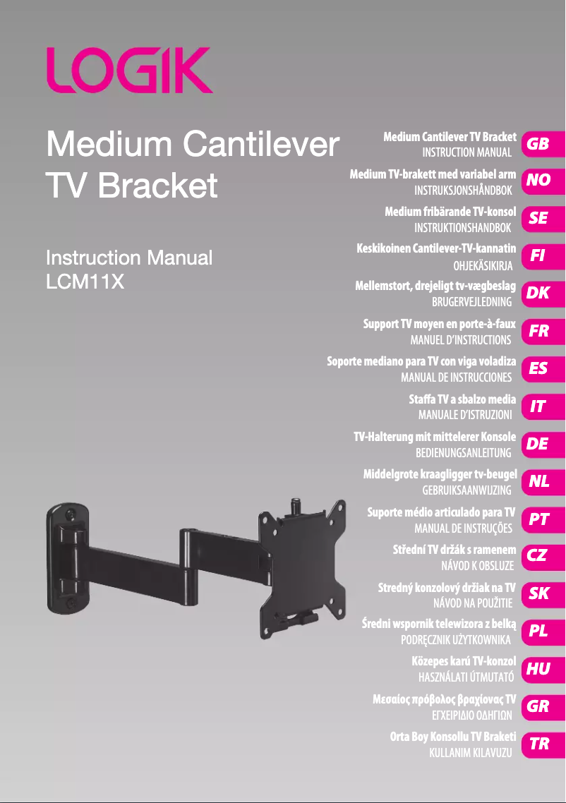 Page n°1 - Manuel utilisateur Logik LCM11X