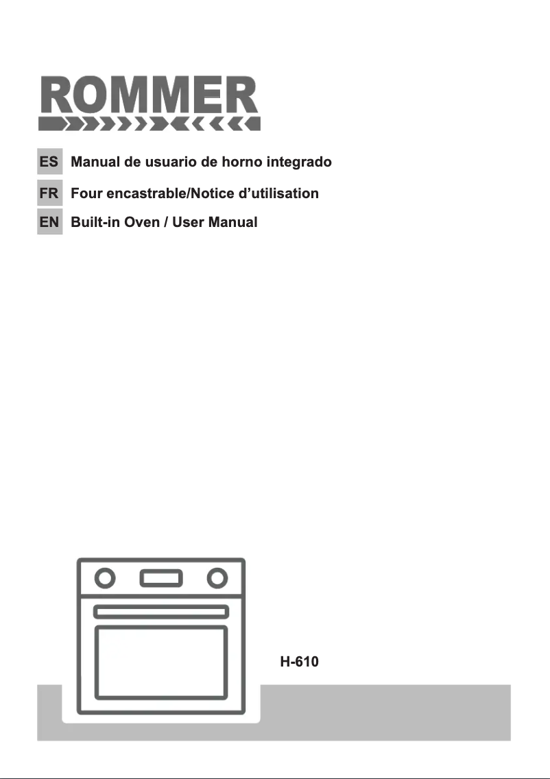 Image de la première page du manuel de l'appareil H 610