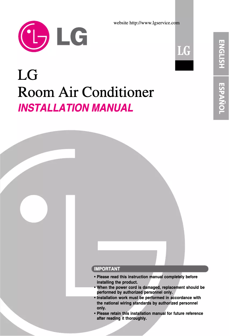 Image de la première page du manuel de l'appareil LS-H1825HB1