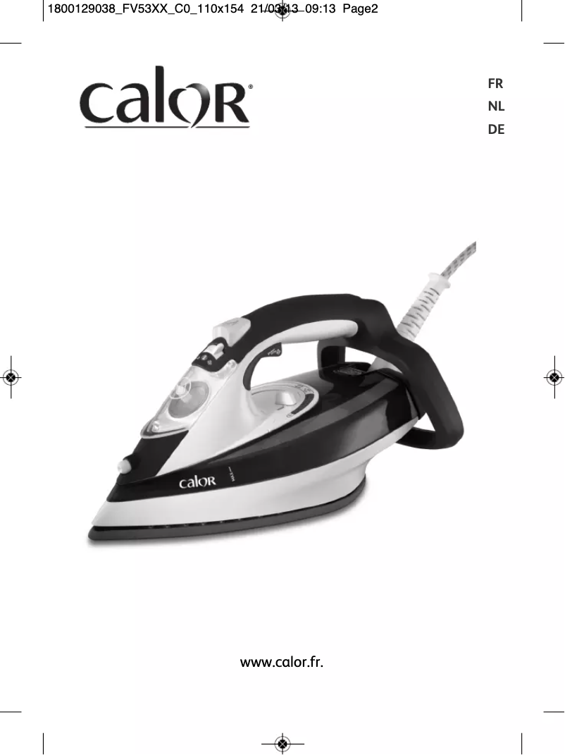 Page 1 de la notice Manuel utilisateur Calor AquaSpeed FV5351C0