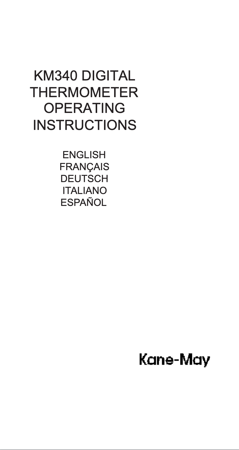 Image de la première page du manuel de l'appareil KM340