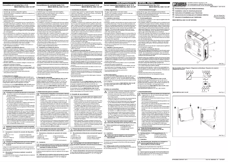 Page n°1 - Manuel utilisateur Phoenix Contact MACX MCR-SL-CAC-12-I-UP