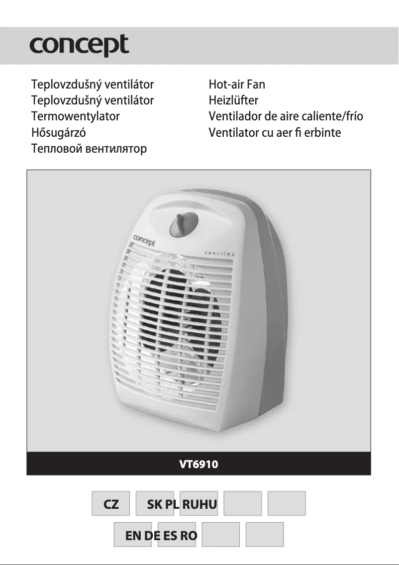 Page n°1 - Manuel utilisateur Concept VT-6910