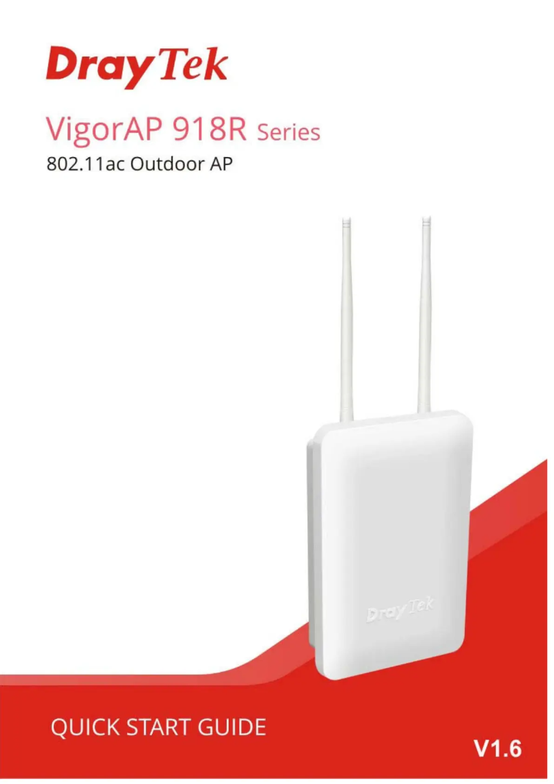 Page n°1 - Guide de démarrage rapide Draytek VigorAP 918R