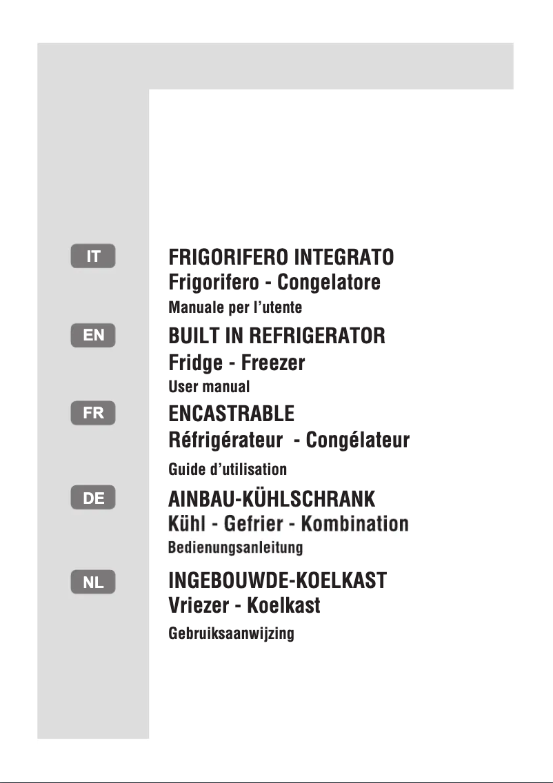 Page 1 de la notice Manuel utilisateur Rosieres BRBS 172 T