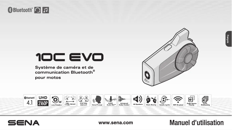 Page 1 de la notice Manuel utilisateur Sena 10C EVO