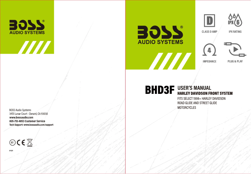 Image de la première page du manuel de l'appareil BHD3F