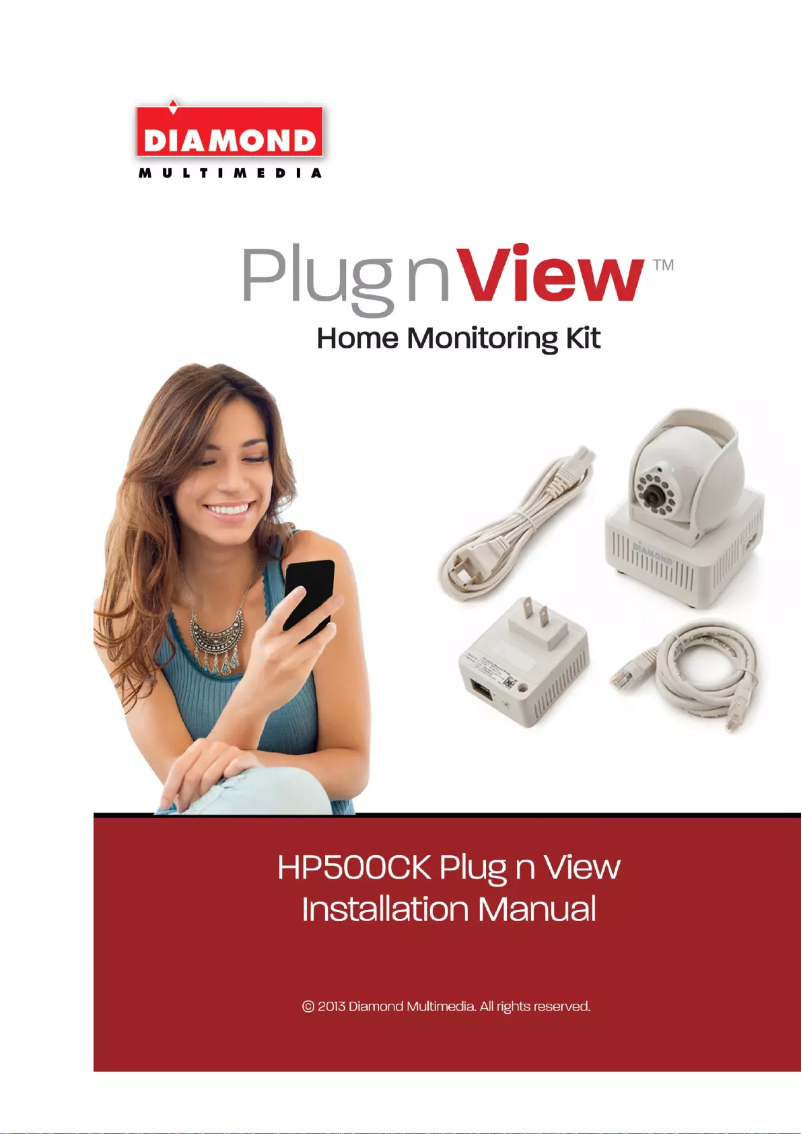 Page n°1 - Manuel utilisateur Diamond Plug'n View HP500CK